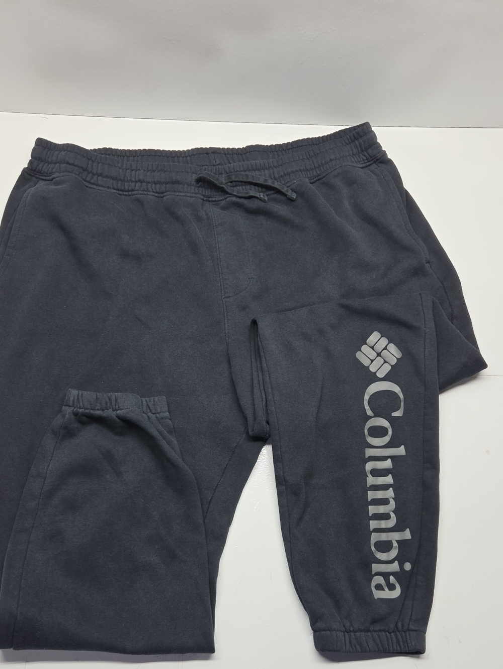 Columbia Men's Black, Grey Logo Fleece Joggers
